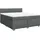vidaXL Boxspringbett 180 x 200 cm Dunkelgrau