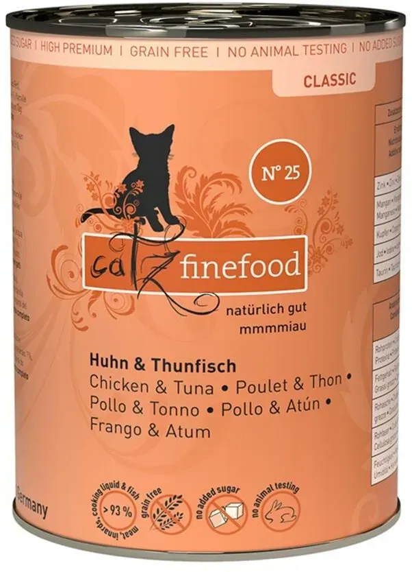 Pets Nature Catz finefood No.25 Huhn & Thunfisch 6x400g