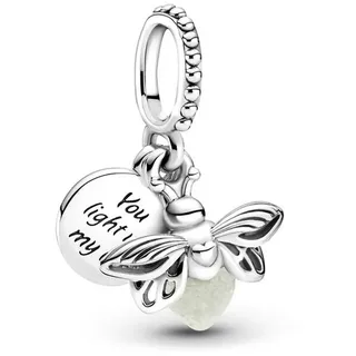 Pandora 799352C01 Silber Charm-Anhänger Leuchtendes Glühwürmchen