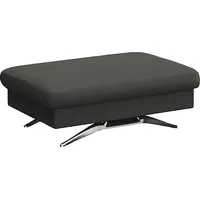 flexlux Pouf Glow Sitzhocker Leder 95 x 81 x 65 cm Grau
