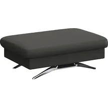 flexlux Pouf Glow Sitzhocker Leder 95 x 81 x 65 cm Grau