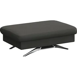flexlux Pouf Glow Sitzhocker Leder 95 x 81 x 65 cm Grau