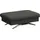 flexlux Pouf Glow Sitzhocker Leder 95 x 81 x 65 cm Grau