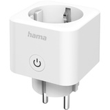 Hama WLAN Steckdose (wlan gesteuerte Steckdose mit Matter Smart Home, universal, smarte Steckdose mit App und Sprachsteuerung, Smart Home Steckdose als Zeitschaltuhr, Funksteckdose, 3680 W)