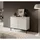 Selsey Sideboard 100 x 77 cm Weiß / Schwarz