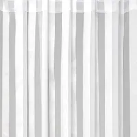 arsvita Dekoschal Streifen halbtransparent Universalband 140 cm x 175 cm weiß