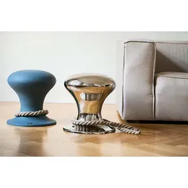 philippi Hamburger Hocker Aluminium 38 x 42 x 38 cm Grau