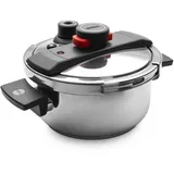 WOLL Schnellkochtopf PRESSURE PRO - 22 cm, 12 cm hoch, 4 Liter, mit 2 Seitengriffen - DH 22x12