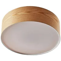 LINDBY Deckenleuchte Dominic, Ø 45 cm, 3-flammig, Holz