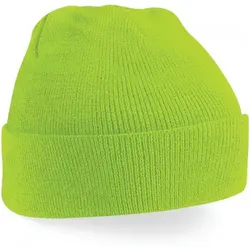 Beechfield  Kinder-Mütze Bonnet revers  Original  in Grün, Einheitsgrösse
