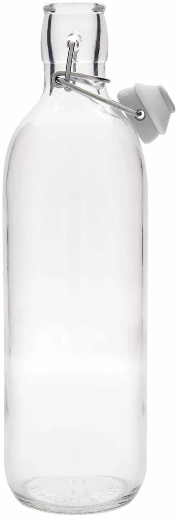 Glazen fles 'Emilia', 1000 ml, monding: beugelsluiting