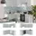 Vicco Winkelküche L-Form 160 x 60 cm Hellblau-grau/Weiß