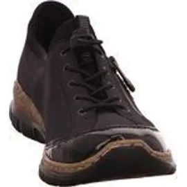 Rieker Damen N3268 Slip On Sneaker, Blau (Schwarz/Pazifik/Baltik/Schwarz 01), 41