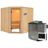 Karibu Kotka inkl. 9 kW Bio-Ofen + ext. Steuerung