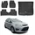 Omac Fußmatten & Kofferraumwanne Set für Ford Grand C-Max 2010-2019 Gummi 4x