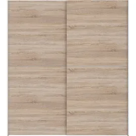 Forte Schwebetürenschrank Dederik 170 x 191 x 61,2 cm Braun