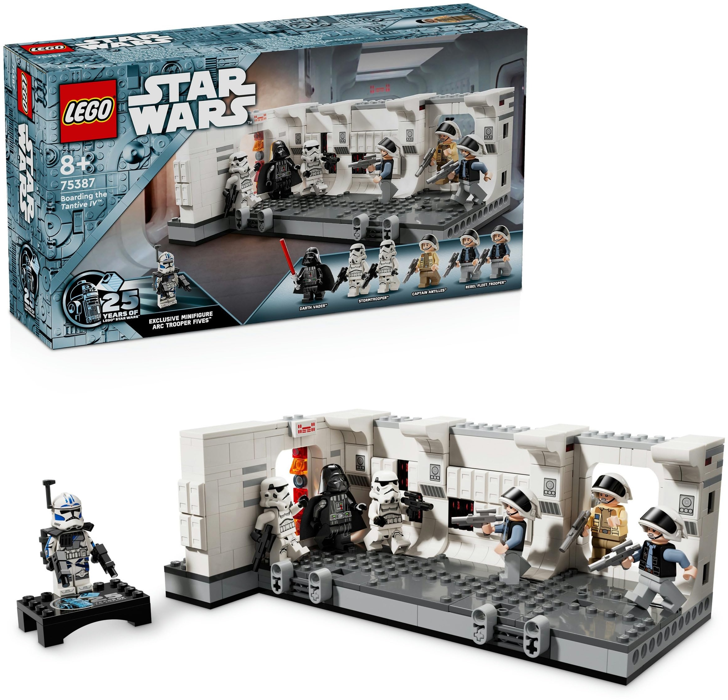 LEGO Star Wars Das Entern der Tantive IV, Bauspielzeug zum Film Eine Neue Hoffnung, Fantasy-Spielset für Kinder zum Sammeln, Geschenk-Idee für Jungen und Mädchen ab 8 Jahren sowie für Sammler 75387