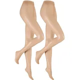 Hudson Simply 20 Strumpfhosen 2-Pack beige 38-40