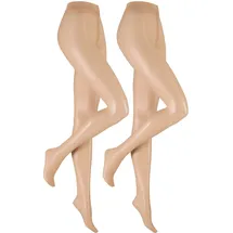 Hudson Simply 20 Strumpfhosen 2-Pack beige 38-40