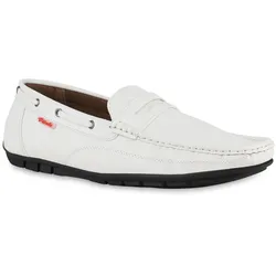 Herren Mokassins in Weiss