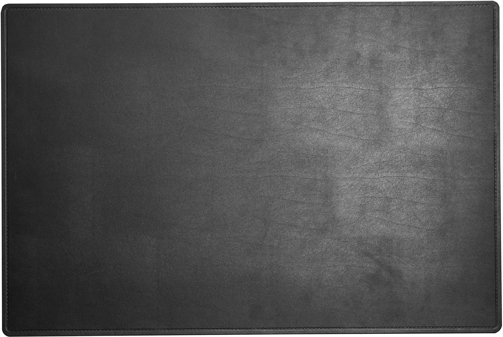 Schreibunterlage aus recyceltem Naturleder, 60 x 40 cm, schwarz, recyceltes Naturleder