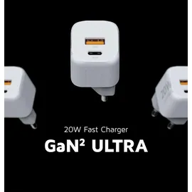Xtorm GaN2 Ultra Wand-Ladegerät 20W / PD / 1x USB-C / 1x USB-A weiß