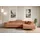 altdecor Ecksofa Velours mit Schlaffunktion 2-Sitzer Koralle