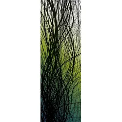 Fototapete ARCHITECTS PAPER "Underwater Green", bunt (bunt, schwarz), B:1m L:2,8m, Vlies, Tapeten, Grafik Tapete Natur Fototapete Schwarz Grün Panel 1,00m x 2,80m