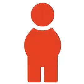 Hewi 801 Symbol Mann 801.91.01036 koralle, selbstklebend
