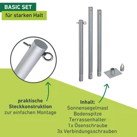 WINDHAGER Sonnensegelmast Set Basic