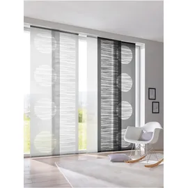 Heine Schiebevorhang in grau, | Gr.: 245-x-60-cm
