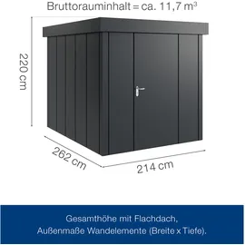 hörmann stauraumsysteme Juno 2,14 x 2,62 m Anthrazitgrau