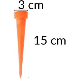 Maximex Bewässerungs-Spikes 6er Set 14,9 x 3 cm orange