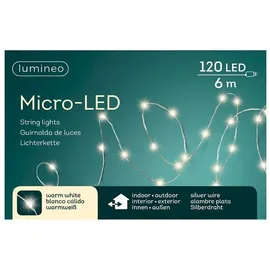Kaemingk Micro LED Strangbeleuchtung 120 Lichter warmweiß