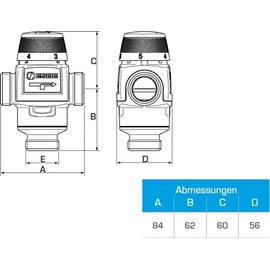 ESBE Mischautomat VTA572 30-70°C 4,5 Kvs G 1''
