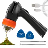 Mamba Leichtgewicht Orange Tragbare Elektrische Grinder 0,75g Volumen. USB-wiederaufladbare Gewürzmühle für Einhandbedienung