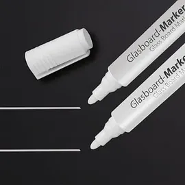 Sigel artverum® Kreidemarker weiß 2,0 - 3,0 mm, 2 St.