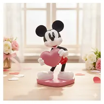 Christmas Inspirations Mickey Mouse in Love Offiziell lizenzierte Dekofigur 20x13 cm - Wetterfeste Disney Gartendeko aus Polyresin für Garten, Balkon, Terrasse & Wohnzimmer - Geschenkidee