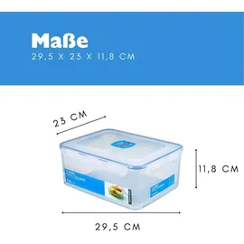 Lock & Lock Vorratsdose rechteckig transparent 29,5 x 23 x 11,8 cm 5,5 l