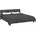 vidaXL Winterbettdecke Schwarz und Anthrazit 200 cm Mikrofaser