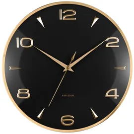 Karlsson KA6017BK Wand- /Tischuhr Digitale Uhr Rund Schwarz