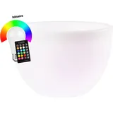 8 seasons DESIGN Shining Curvy Pot XM 59 x 39 cm Weiß