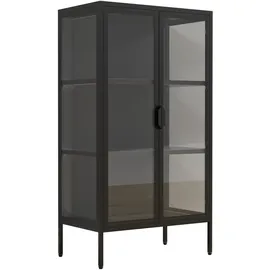 VCM Standvitrine FlokaM 100 x 40 x 200 cm Schwarz