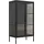 VCM Standvitrine FlokaM 100 x 40 x 200 cm Schwarz