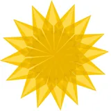 Faltblätter Transparentpapier, 14 x 14 cm, 42g/qm, 100 Blatt (Goldgelb)