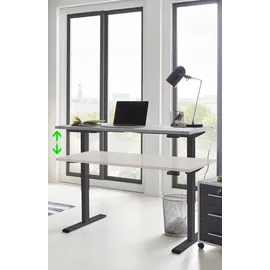 MID.YOU Schreibtisch Office Edition Anthrazit / Grau