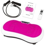 Vibrationsplatte mit Power Dehnbändern und Bluetooth Vibrationsboard Fitness und Sport zum Abnehmen für Zuhause Ultra Slim Rüttelplatte Training Vibrationsgerät Oszillation