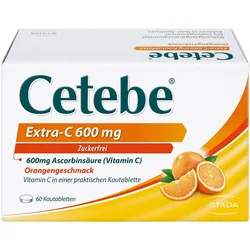 CETEBE Extra-C 600mg hochdosiertes Vitamin C 60 St