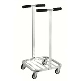 ESD-Müllsackständer 75 kg für 125 Liter Müllsäcke, fahrbar, Abfallsammler