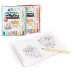 TRENDHAUS Malbuch ABC CHAMPIONS sortiert 962522 mit Bleistift